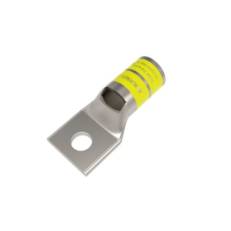 Burndy Copper compression terminal, Single hole /W/ insp Window, 250 kcmil, 1/4" YA29L2